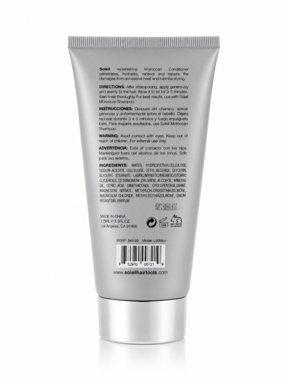 Soleil HydroLine Moroccan Conditioner Argan Oil Paraben-Free - Picture 2 of 2
